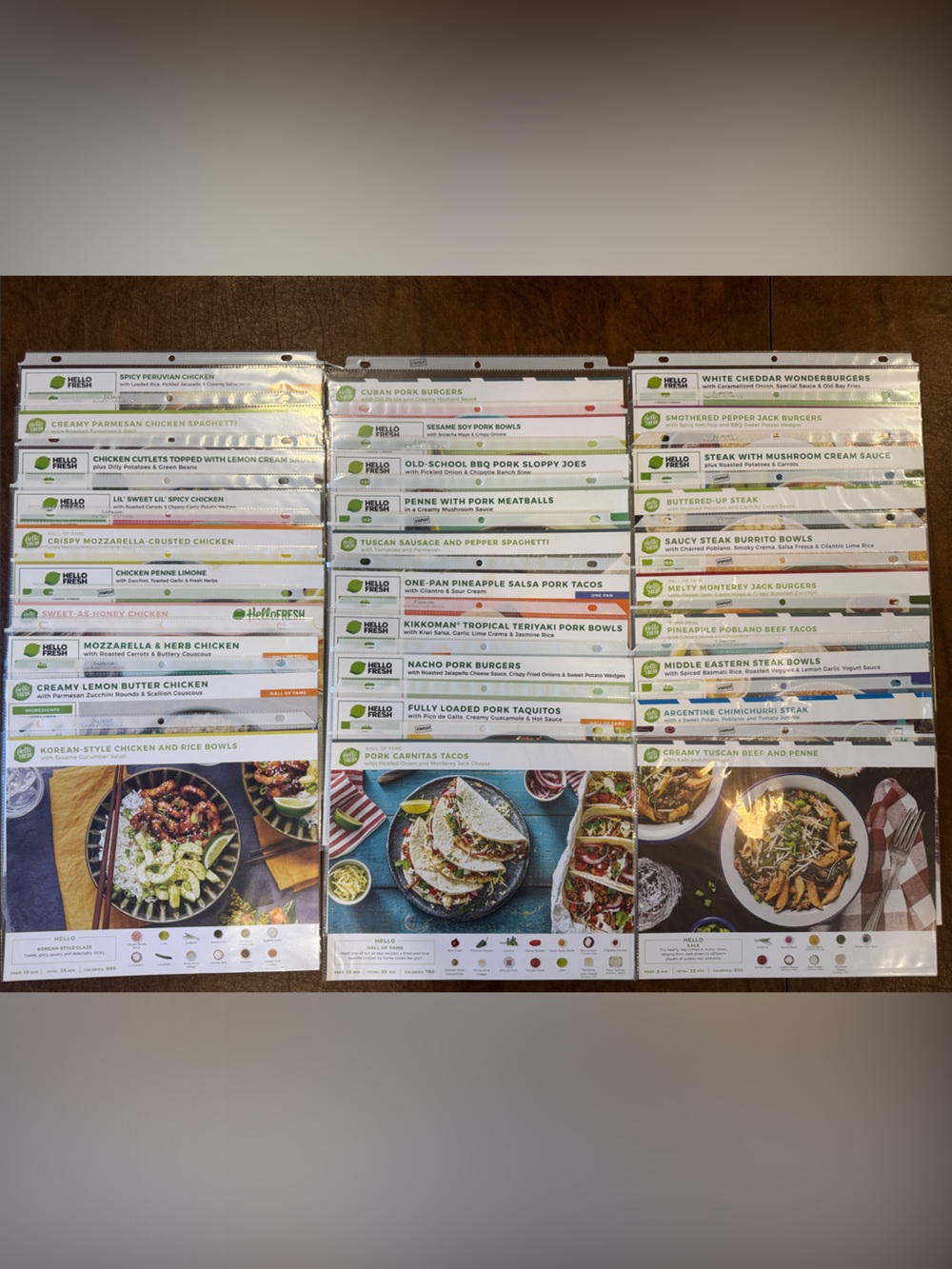 HelloFresh Chicken, Pork & Beef Recipe Collection - 30 Cards - Picture 2 of 5